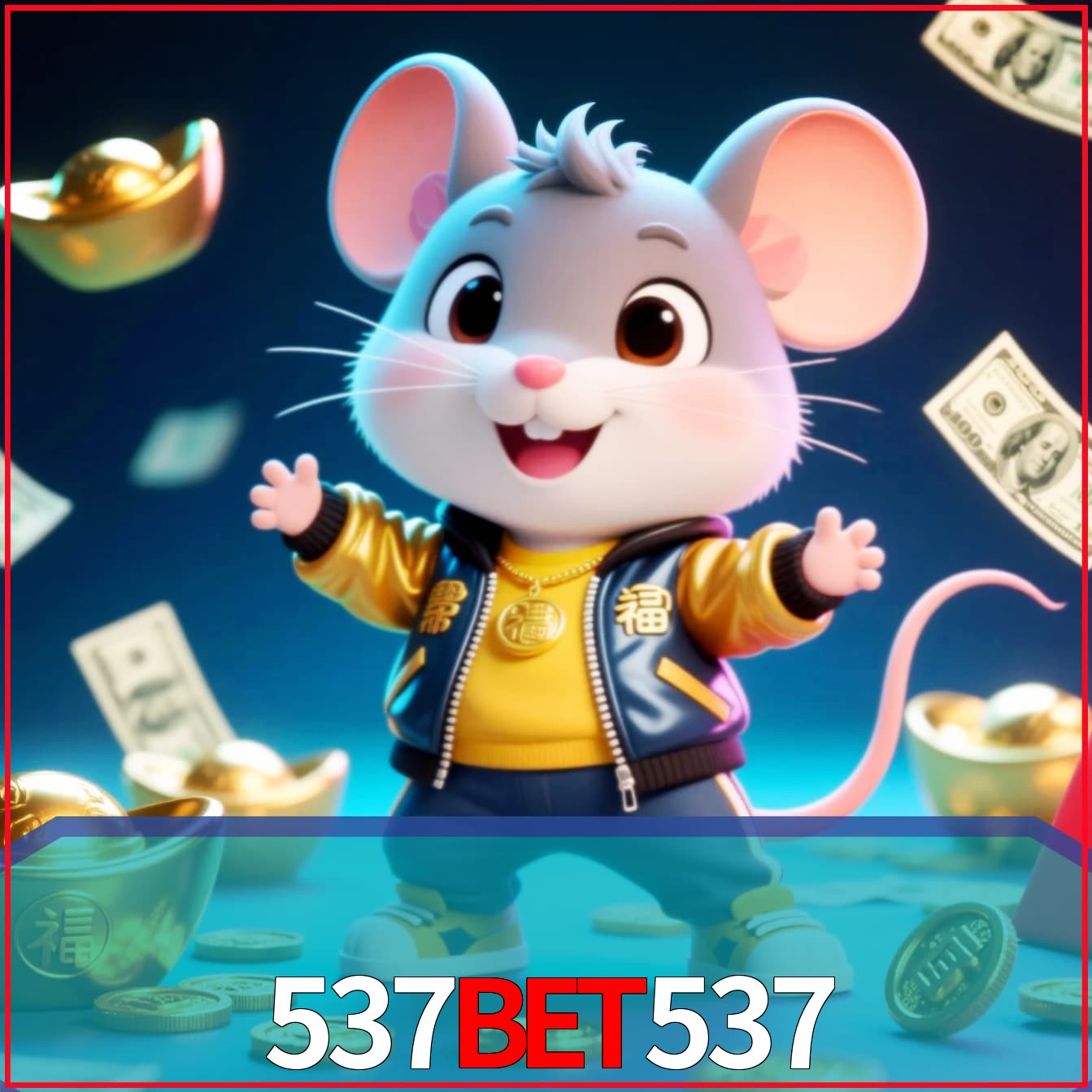 Slot machine 3D icon with number 7 and 1